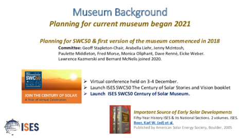 ISES Online Solar Energy Museum_Introduction_Paulette Middleton